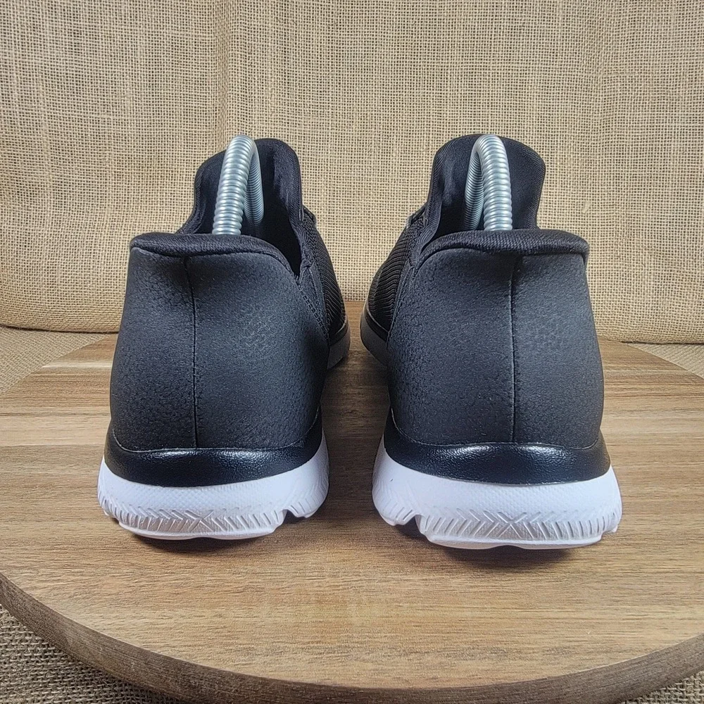 Skechers S Sport Hands Free Syrka Step-Ins Sneakers Memory Foam Black Men's 10